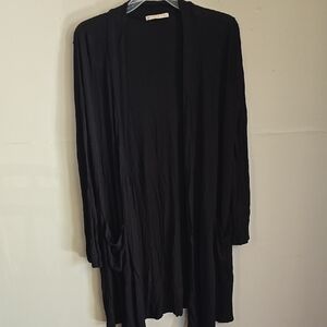 Active USA Black Cardigan Sweater